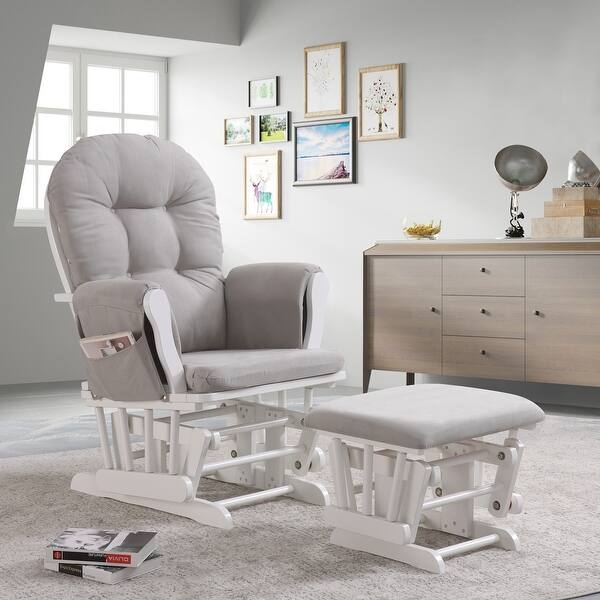 slide 1 of 23, Joy Glider with Ottoman