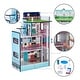 preview thumbnail 5 of 9, Teamson Kids - Dreamland Barcelona 3.5" Doll House - White / Pink
