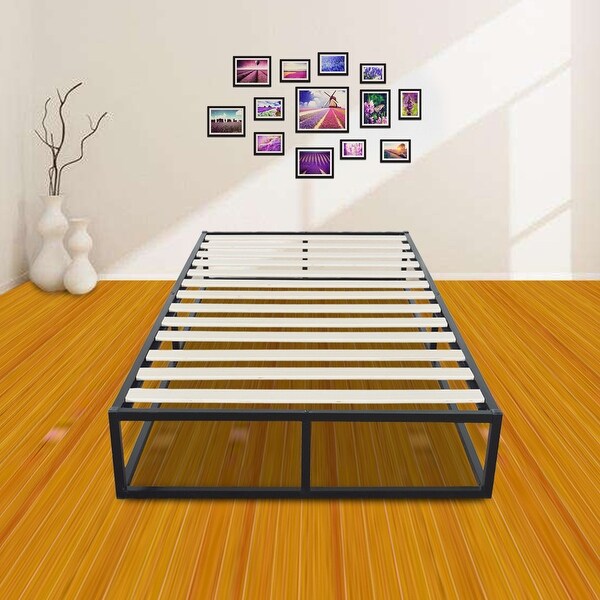 Shop Household Bedroom Simple Basic Iron Bed Sleeper Black - Overstock ...