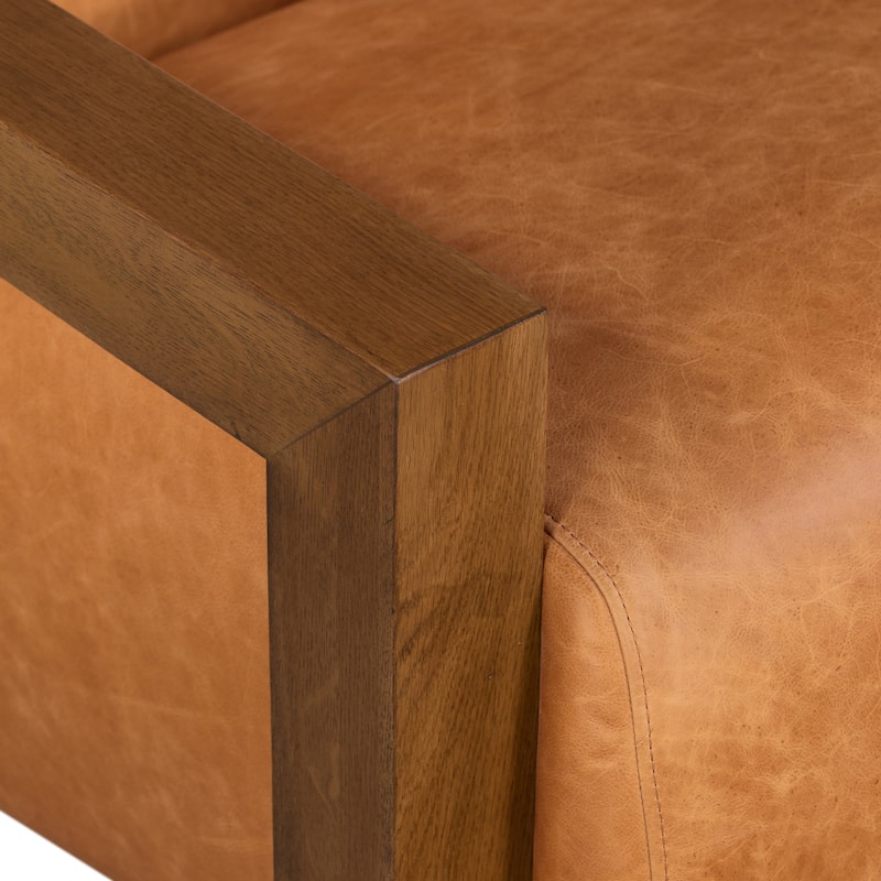 Poly and Bark Giza Lounge Chair - Italian Genuine Leather