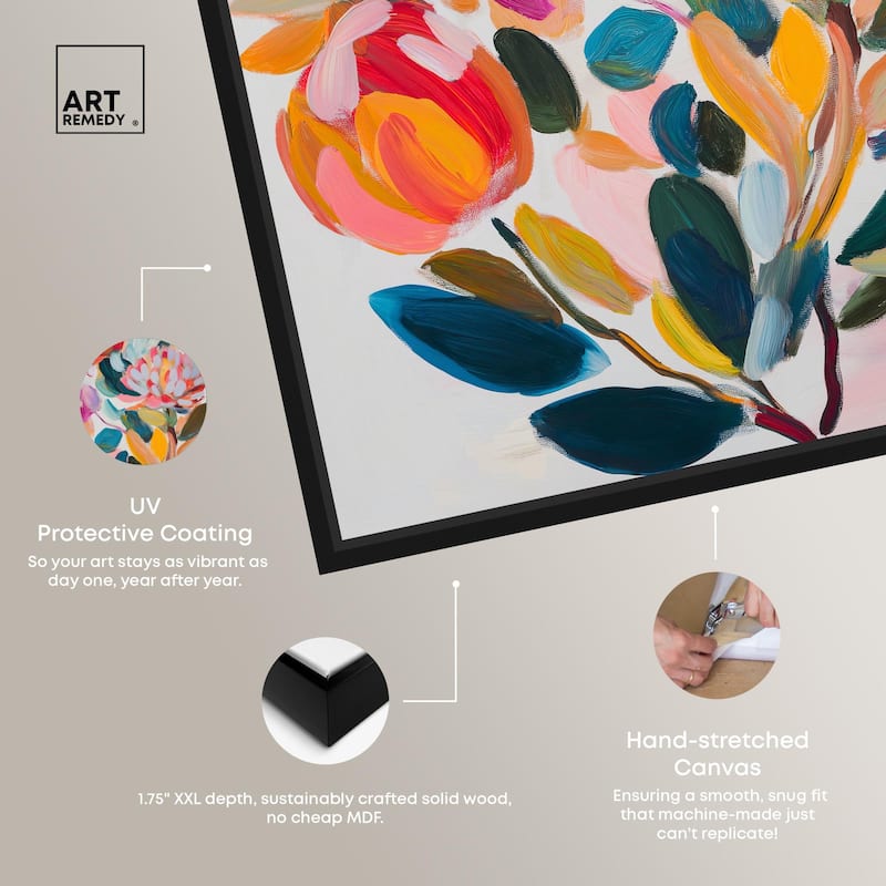 Contemporary Flora II Canvas by Art Remedy