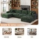preview thumbnail 124 of 131, Oversized Chenille Modular Sectional Sofa Conversation Set with 2 Ottomans