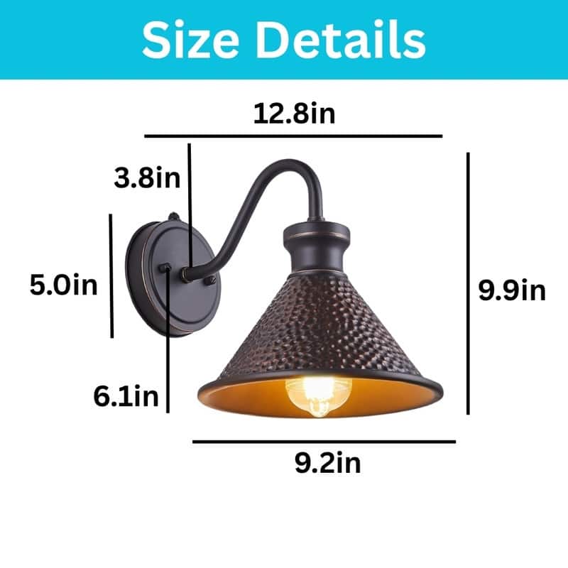 1 Light wall sconce oil rubbed bronze wall lighting aluminum, iron wall lamp fixture