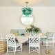 preview thumbnail 21 of 63, Glam Single-light Dining Room Glass Globe Bubble Chandelier - 17.7 in