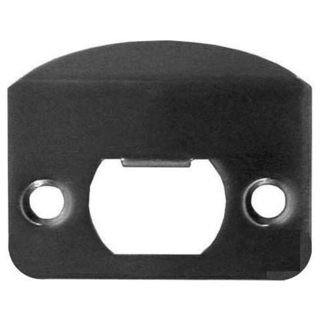 Emtek Solid Brass Full Lip 1/4" Radius Corner Strike Plate with Screw