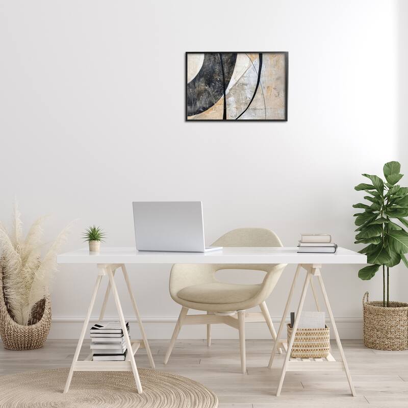 Stupell Arched Urban Abstract Framed Giclee Art Design By LSR Creative Studio