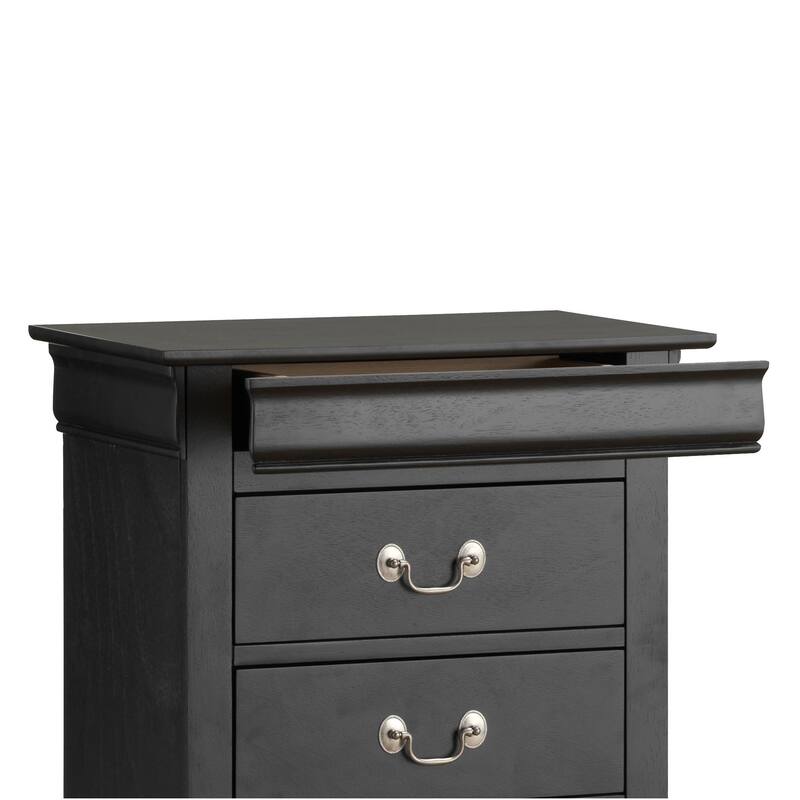 7-Drawer Wooden Bedroom Chest - 51" - Black