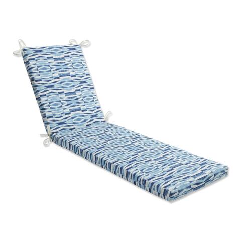 Pillow Perfect Outdoor Nevis Waves Sailor Chaise Lounge Cushion 80x23x3 - 80 X 23 X 3