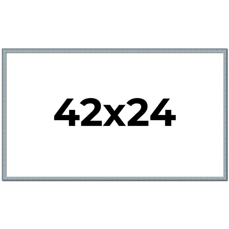 42x24 Frame Rustic Sky Blue Solid Wood Picture Frame | 0.75 Inch