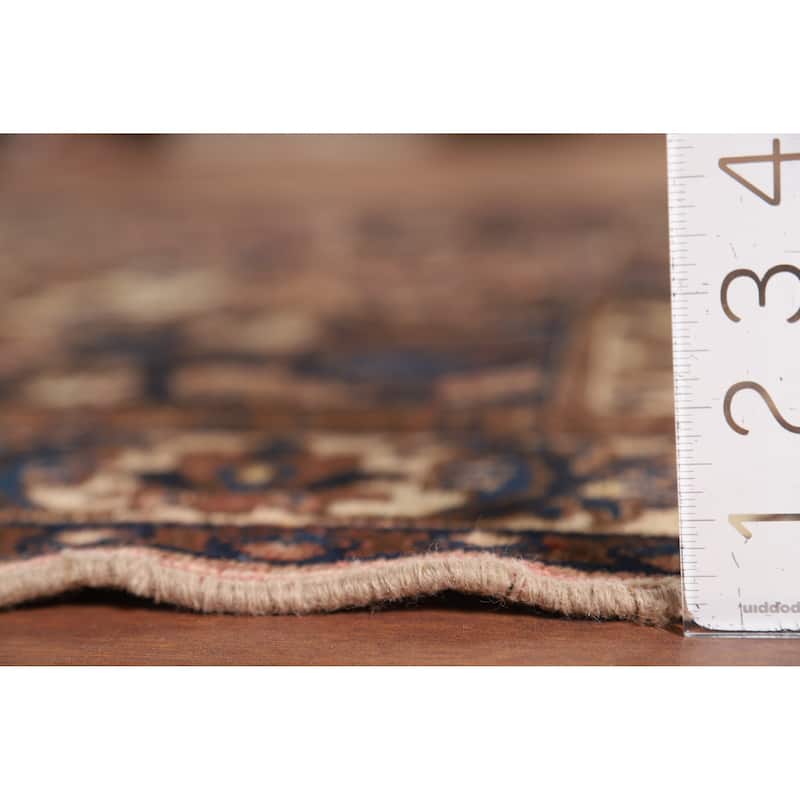 Bakhtiari Vintage Persian Rug Hand-Knotted Geometric Wool Carpet - 5'2" x 9'11"