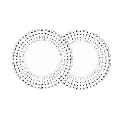 Nachtmann Set of 2 Bossa Nova Crystal Plates