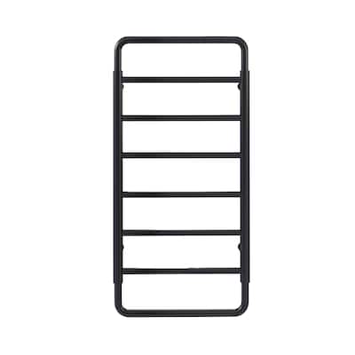 Ivy 8-Bar Electric Towel Warmer In Matte Black - 19.69" x 40.94" x 4.45"