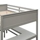 preview thumbnail 14 of 18, Modern Full Size Loft Bed With Shelves and Desk,No Box Spring Required for Bedroom