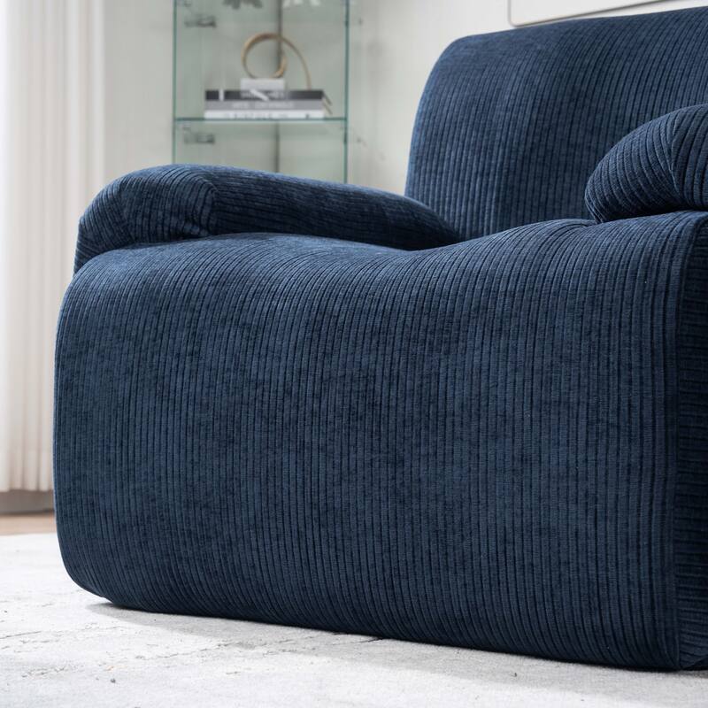 42''W Modern Chenille Upholstered Accent Chair with Deep Seats-No Assembly