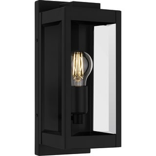 Earth Black Outdoor Wall Lantern from the Eastover Collection