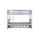 preview thumbnail 13 of 18, Rubber Wood Convertible 2 In 1 Full Over Full Bunk Bed with Twin Size Trundle for Kids and Baby for Bedroom