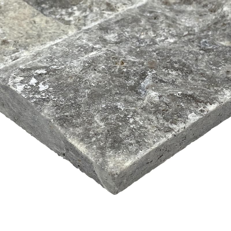 Argento Travertine 3" x 6" Split Face Tile