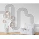 preview thumbnail 2 of 3, Rainbow stripe Wall Decal Stripe Vinyl Sticker Nursery Wall Decor