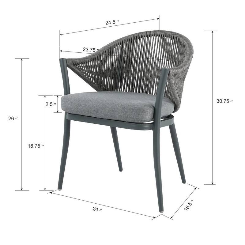 Patio 7-Piece Dining Set with Cushions and Pillows, Umbrella Hole