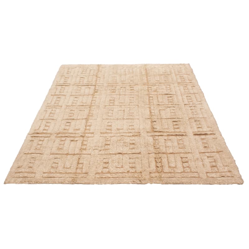 ECARPETGALLERY Hand-knotted Tangier Cream Wool Rug - 9'8 x 14'0