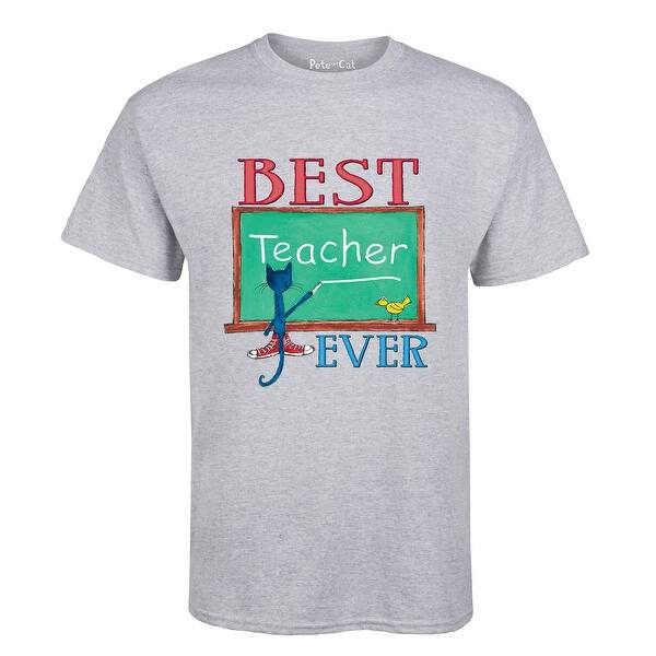 Shop Pete The Cat Best Teacher Adult Short Sleeve Tee