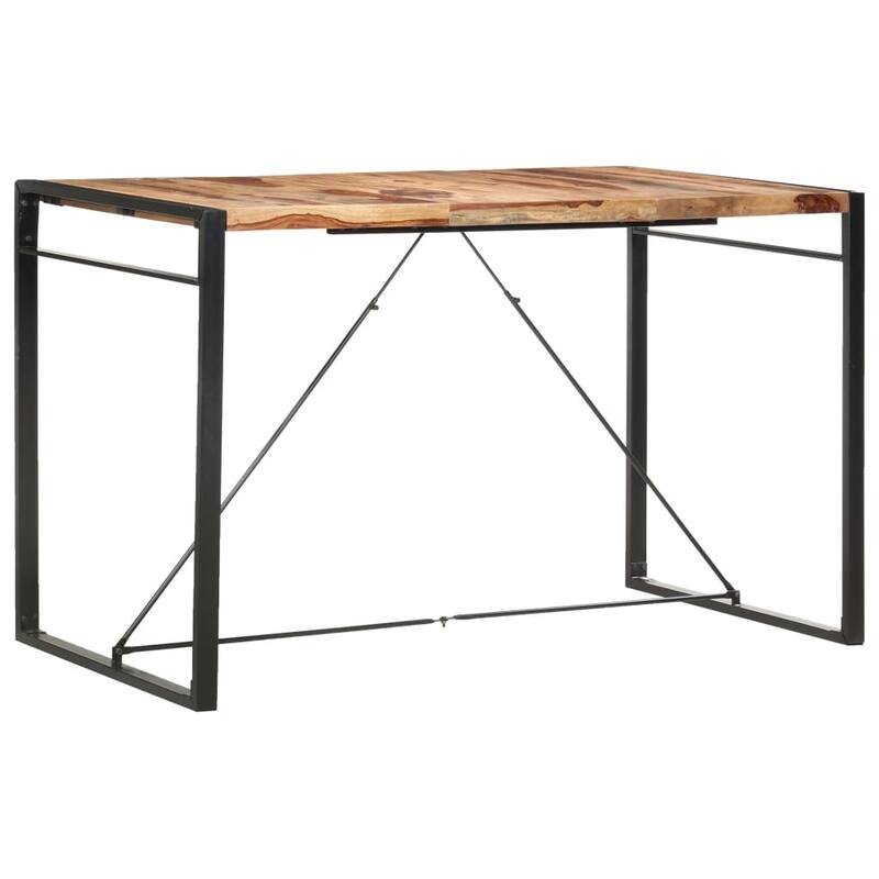 vidaXL Bar Table 70.9"x35.4"x43.3" Solid Sheesham Wood