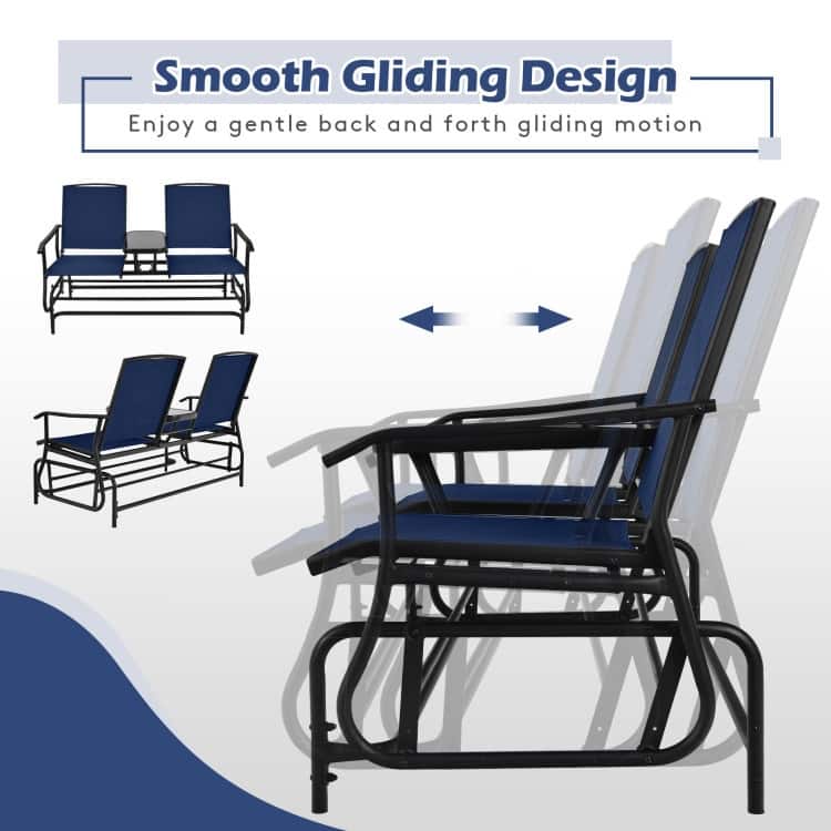 Comfortable 2-Person Loveseat for Patio and Garden - 57" x 28" x 38" (L x W x H)