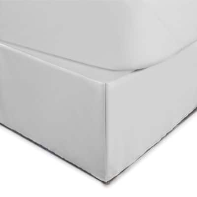Martex Solid Tailored Pleated Lightweight 21-inch Drop Bed Skirt
