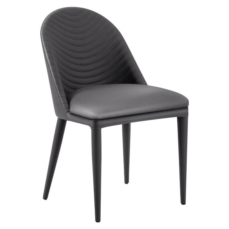 Fully Assembled Microfiber Leather Upholstered Dining Chairs, Set of 2 - 22.44"D x 18.5"W x 32.28"H