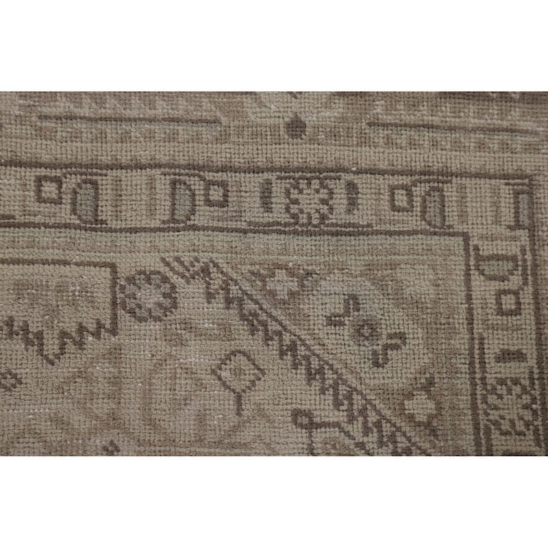 Distressed Tabriz Persian Vintage Rug Handmade Oriental Wool Carpet - 6'6"x 9'8"