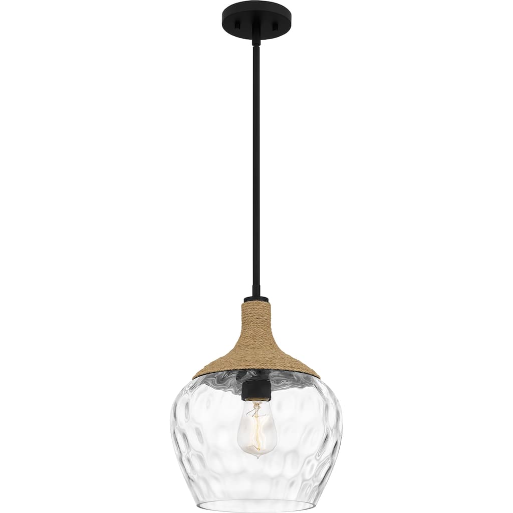 Royer 1-Light Matte Black Mini Pendant - Matte Black