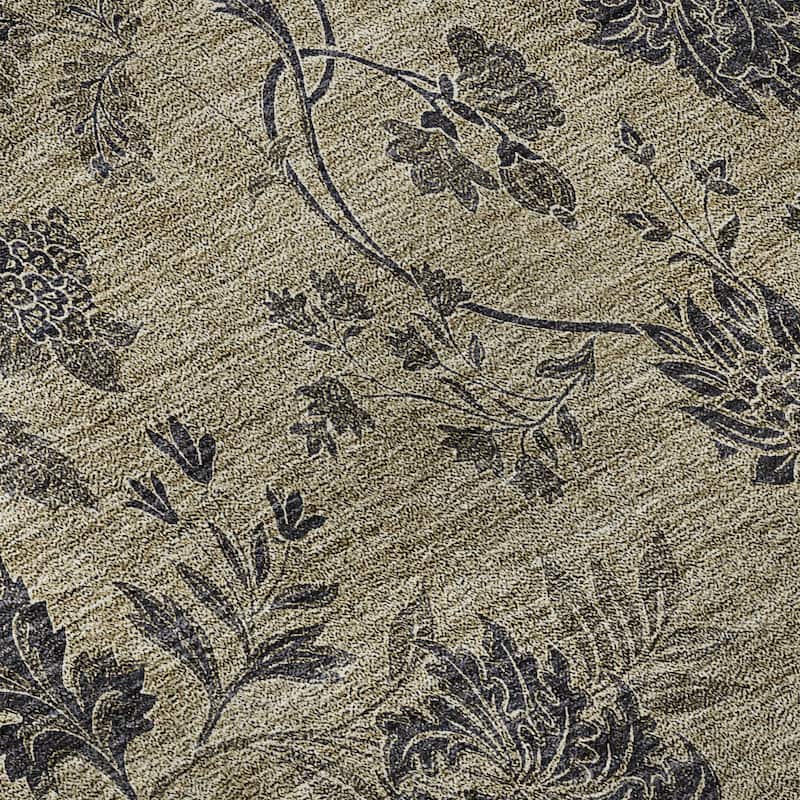Premium Washable Super Soft Floral Borderless Mayfield Rug