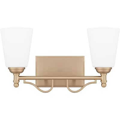 Esther 2-Light Bronze Gold Bath Light