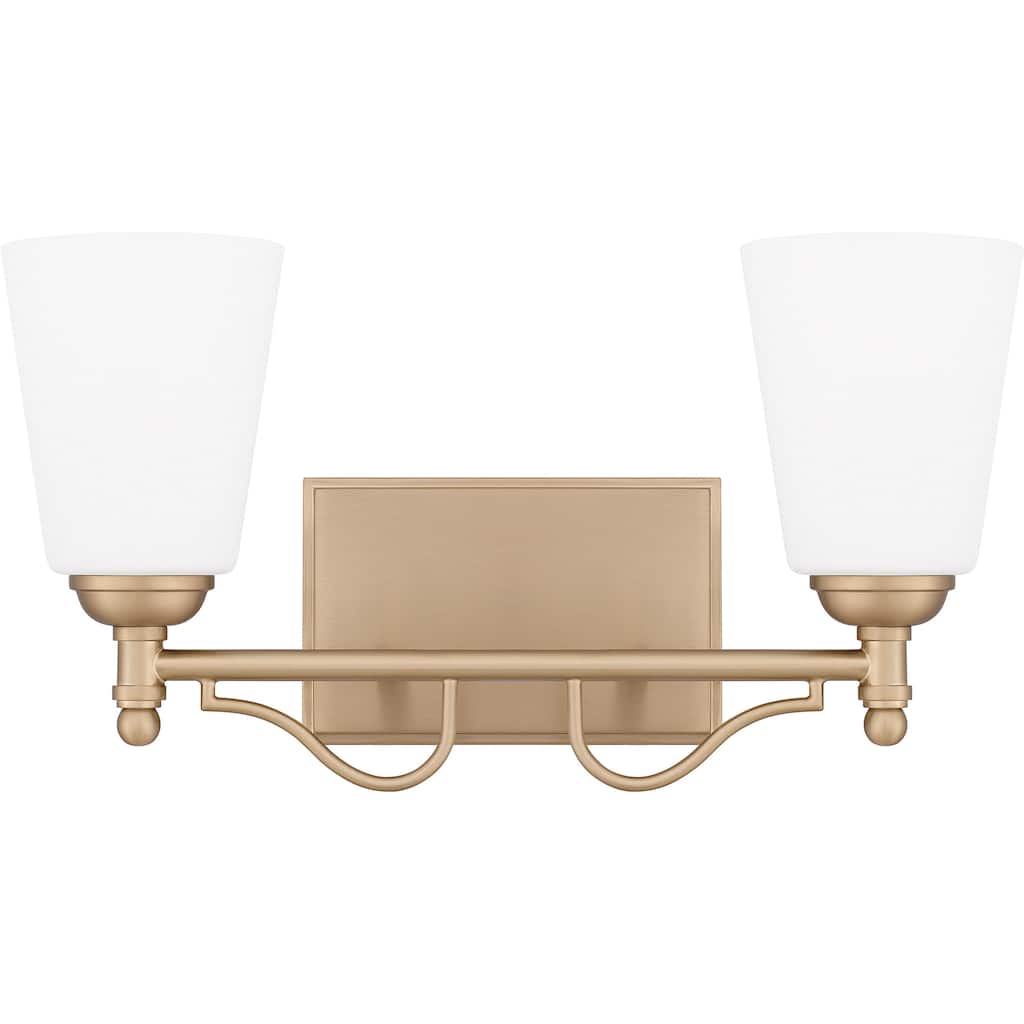 Esther 2-Light Bronze Gold Bath Light
