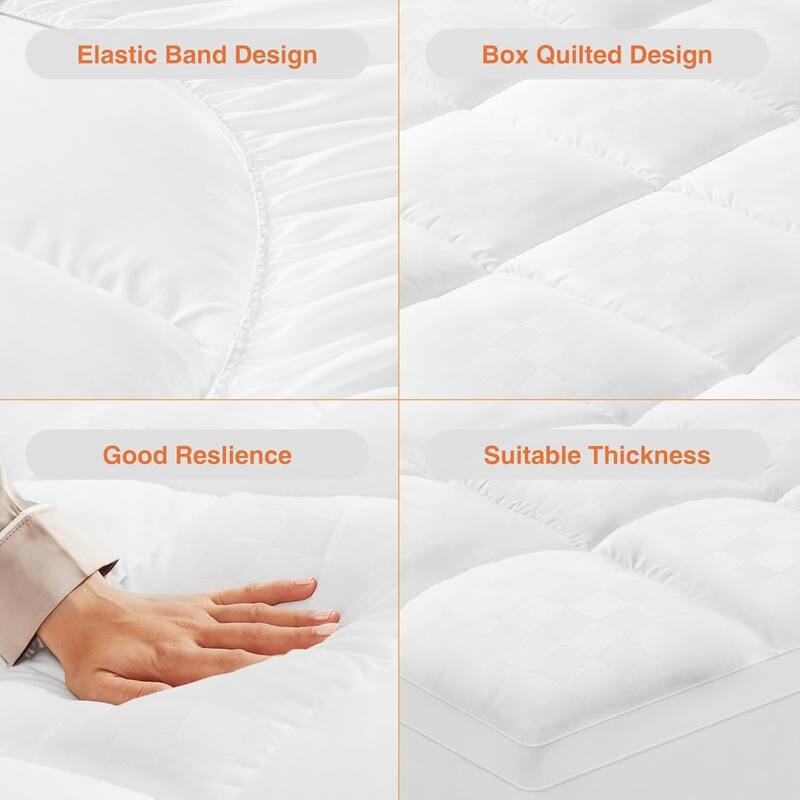 yoyomax 4 Inch Dual Layer Mattress Topper Queen