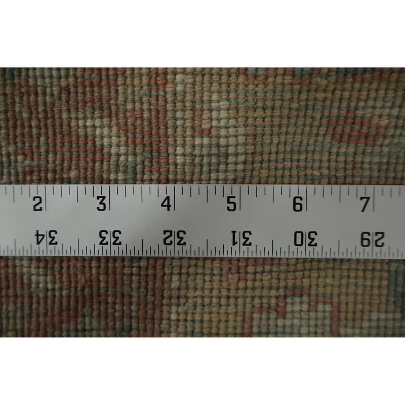 Hand Knotted Oriental 100% Wool Carpet Traditional All-Over Yellow & Gold Ziegler Area Rug - 3' 9'' X 2' 0''