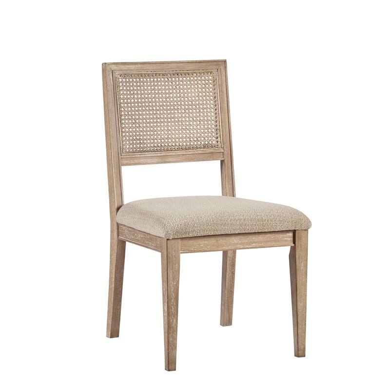 INK IVY Kelly Rattan & Wood Dining Chair Set of 2