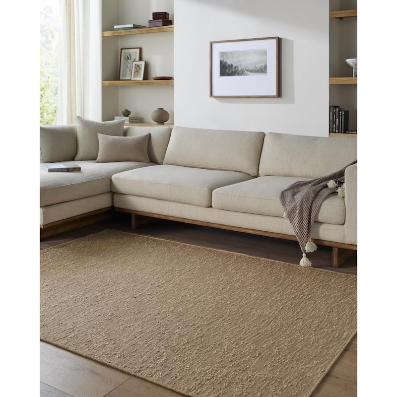 Livabliss Lush Farmhouse Area Rug - Camel - 8' x 10'