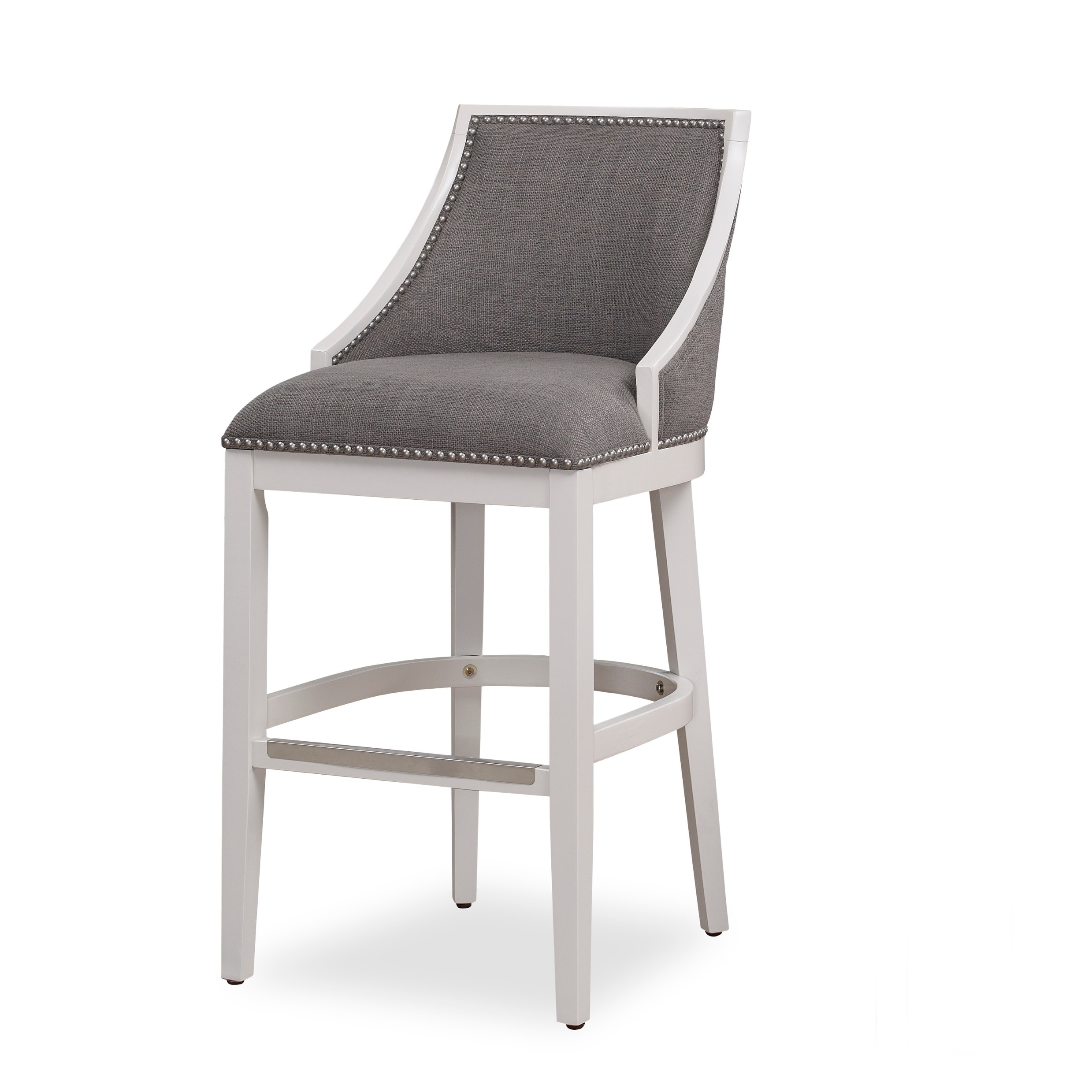 Lawrence White Bar Stool