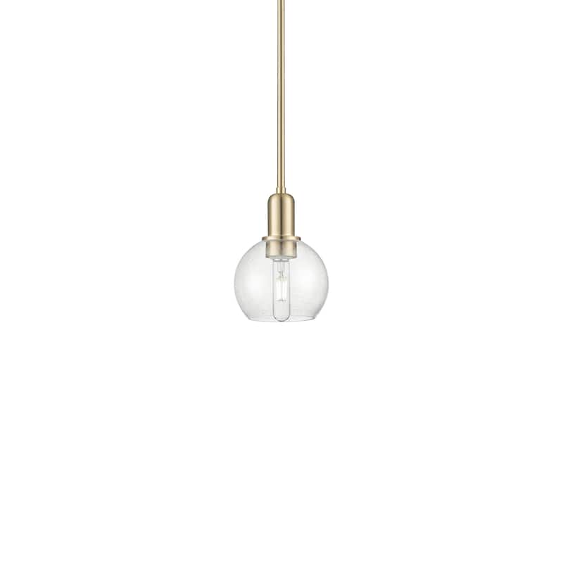 Innovations Lighting 716-1S-9-6 Athens Pendant Athens 6" Wide Mini - Champagne Bronze / Seedy