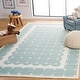 preview thumbnail 3 of 22, SAFAVIEH Handmade Kids Kayley Geometric Wool Rug 3' x 5' - Turquoise/Ivory