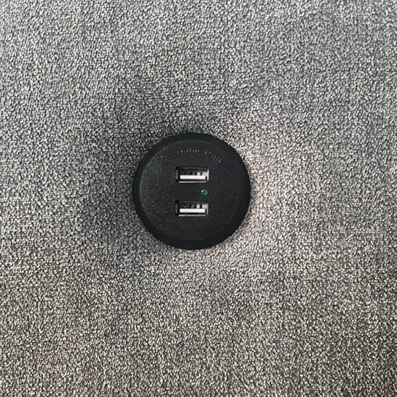 Upholstery Sleeper Sectional Sofa with Storage and 2 Cup Holder, Modern Corner Sectional with Pull-Out Sleeper and USB port