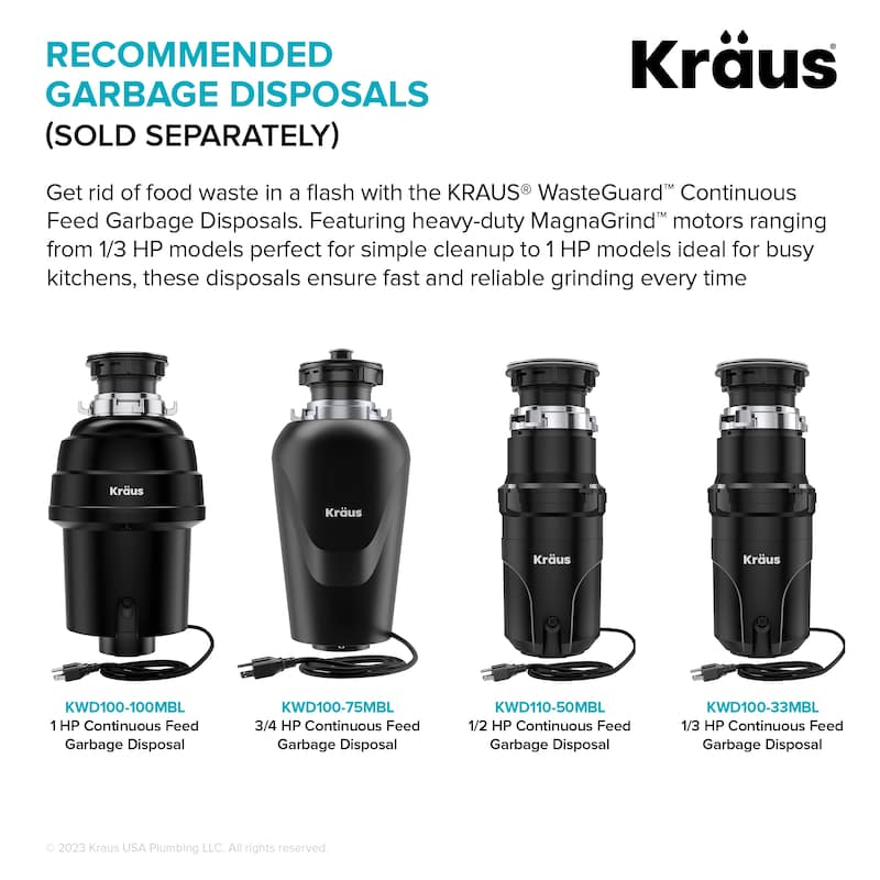 KRAUS Fairlane Undermount 18 Gauge Stainless Steel Kitchen Sink