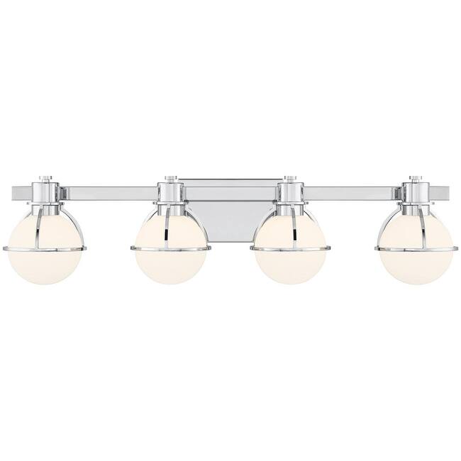Savoy House 8-1060-4 Pierce 4 Light 32" Wide Vanity Light - Chrome