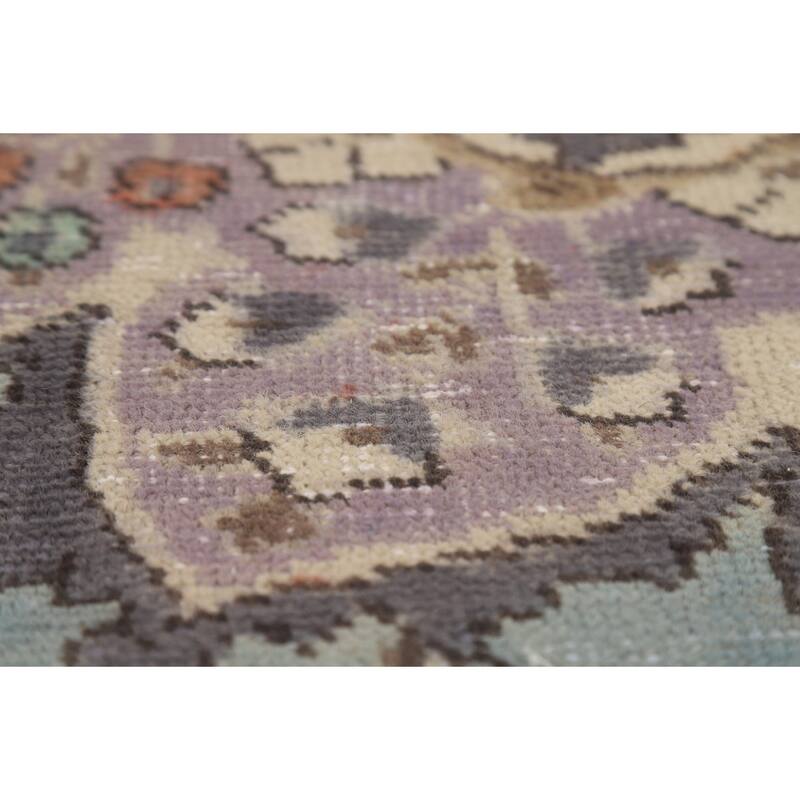 Light Blue Tabriz Persian Area Rug Handmade Floral Wool Carpet - 8'5"x 11'5"