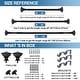 preview thumbnail 11 of 28, Modern Square Urn Adjustable Drapery Double Curtain Rod