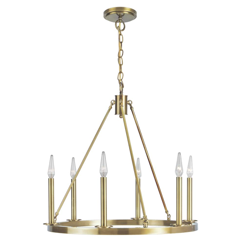 Elk Home Martin Bronze Finish 6 Light Chandelier
