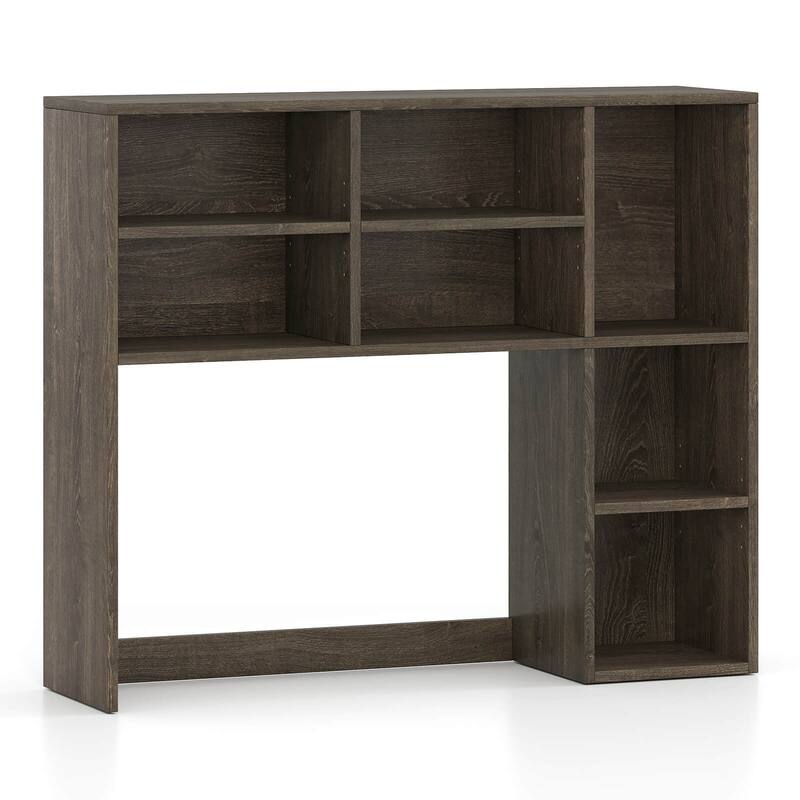 Costway Desktop Bookshelf Desk Storage Hutch with 7 Open Cubbies & 3 - See Details