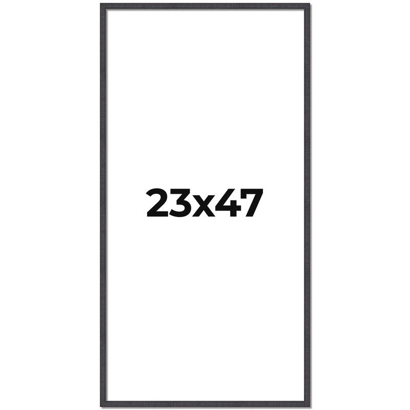 23x47 Frame Brown Solid Wood Picture Frame - Complete Modern Photo