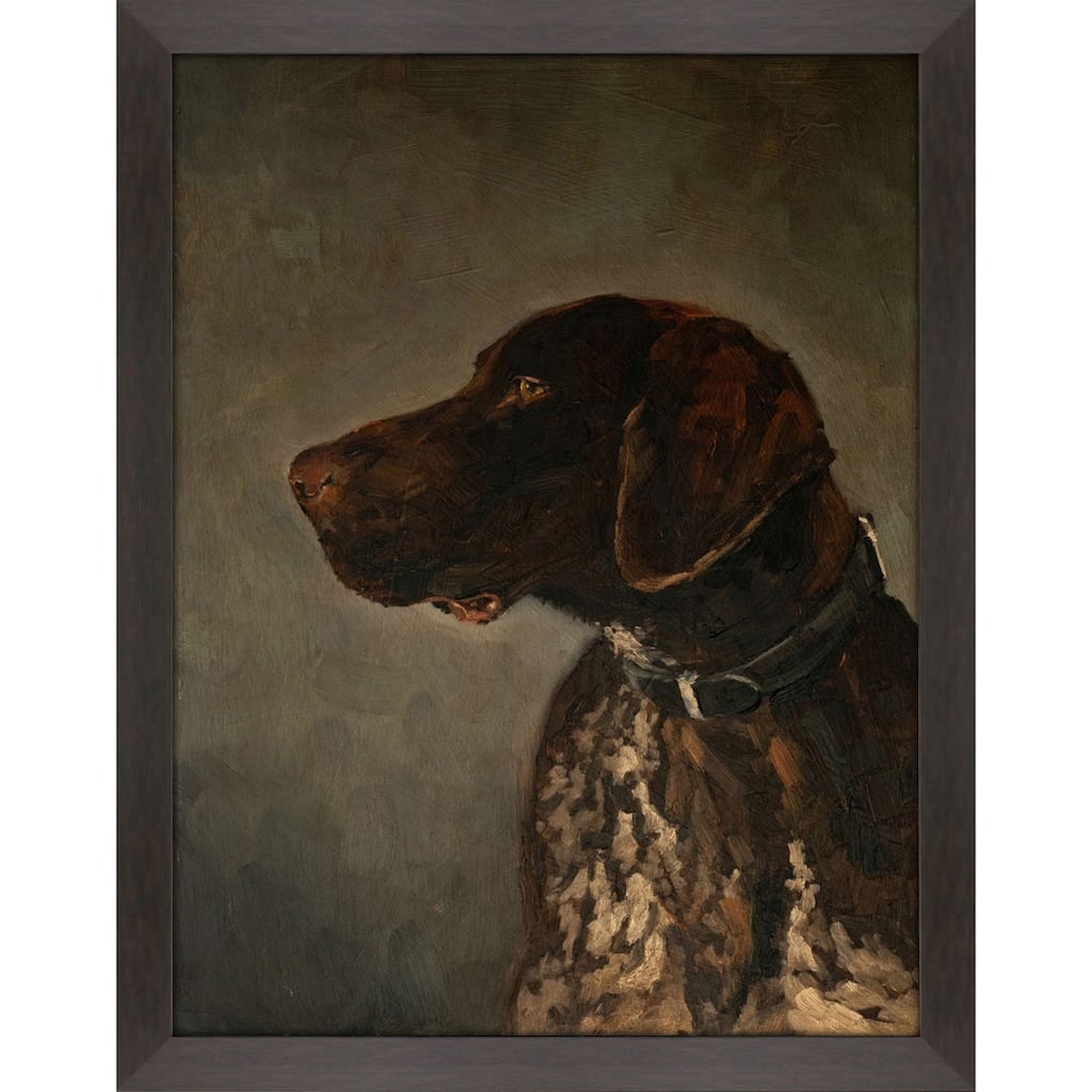 Hunting Dog Framed Art Giclee Under Glass